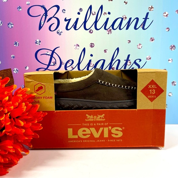 LEVIS MICROSUEDE CLOG SLIPPERS